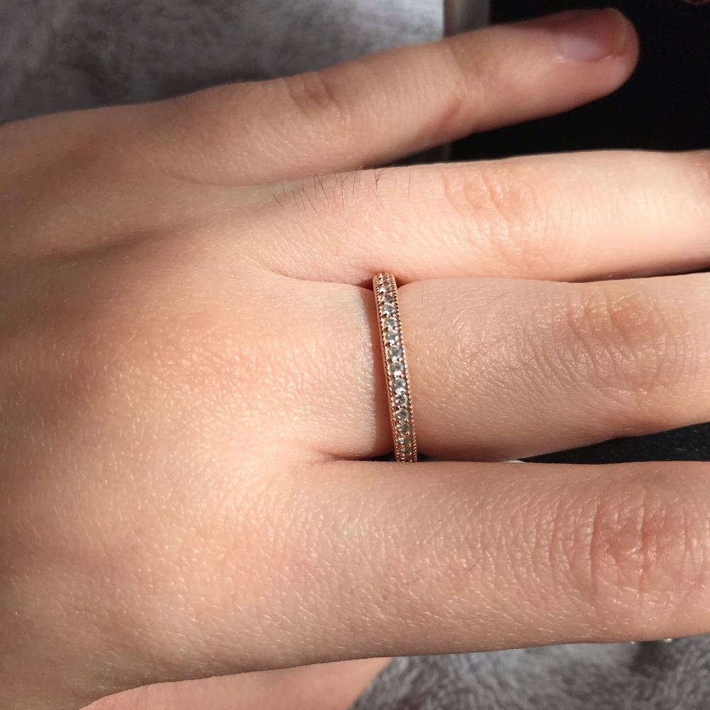 🆕 ROSE GOLD PANDORA RING - Picture 4 of 8